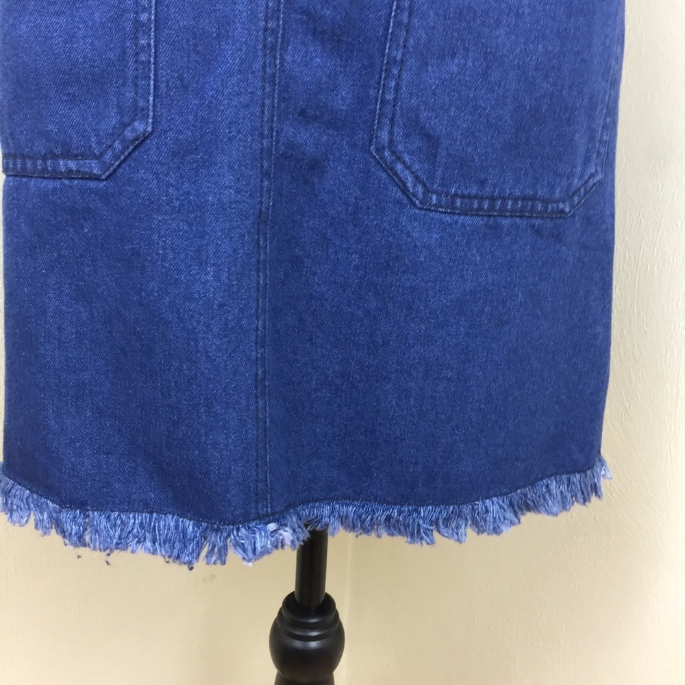 π. π₯. Love Fire. Jean Jumper Dress. Sz L. - Picture 4 of 8